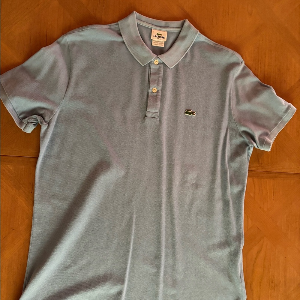 Lacoste Men's Slim Fit Light Blue Polo Shirt